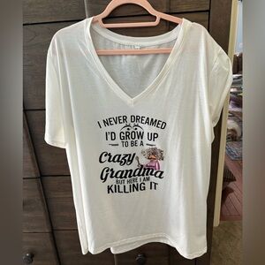 NWOT Grandma T-shirt 2XL V-neck